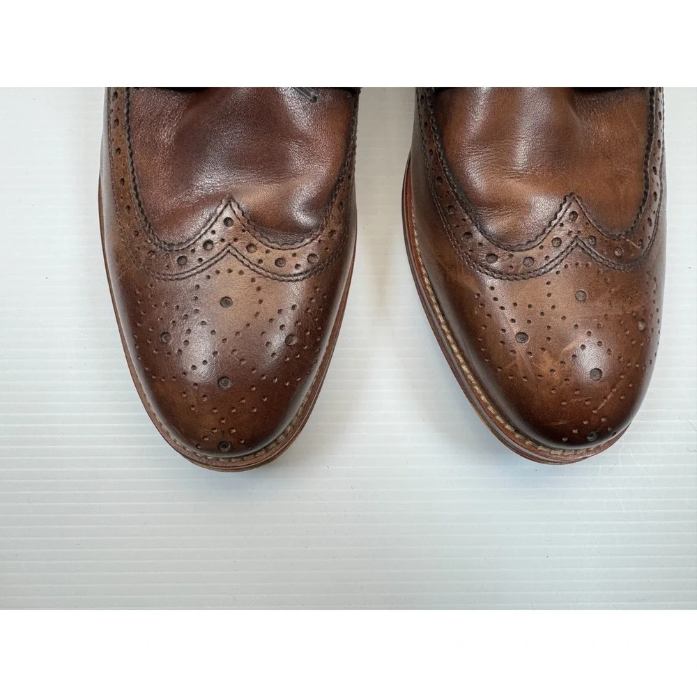 Johnston & Murphy Conard Wingtip Oxford Dress Shoes Men 10.5 EUC‎ Leather